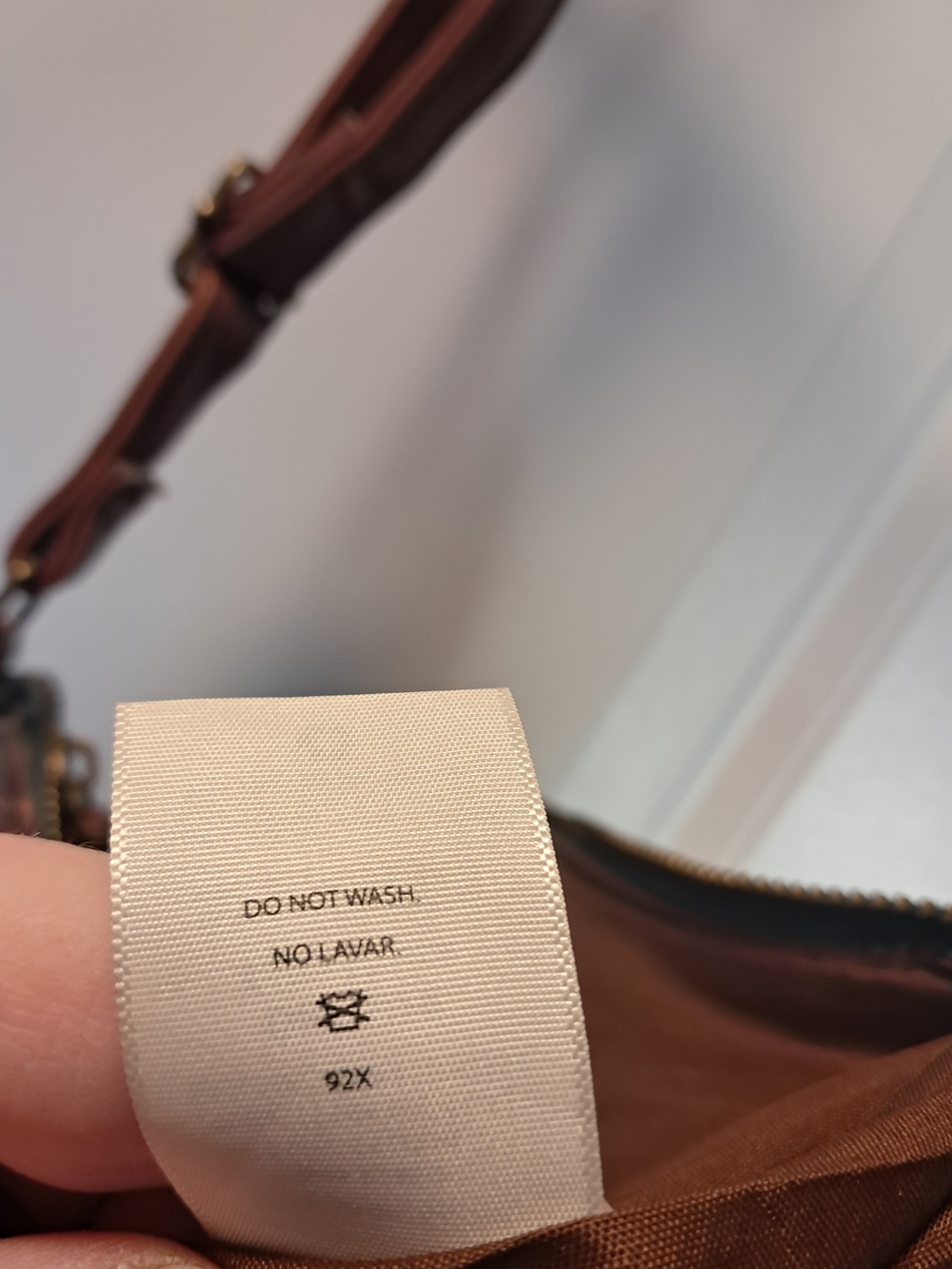 Floral Canvas Crossbody Bag with Brown Faux-Leather Flap - Picture 14 of 16